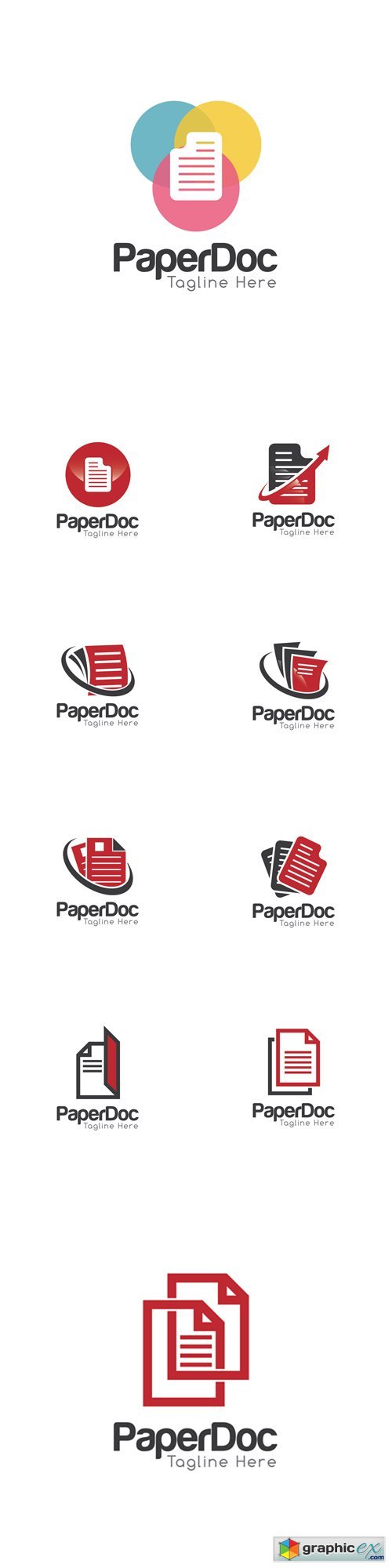 Document Creative Concept Logo Template