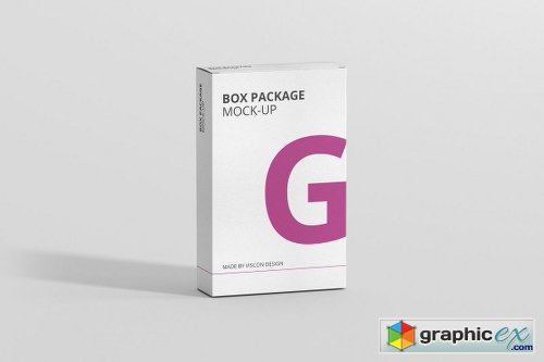 Package Box Mock-Up - Flat Rectangle