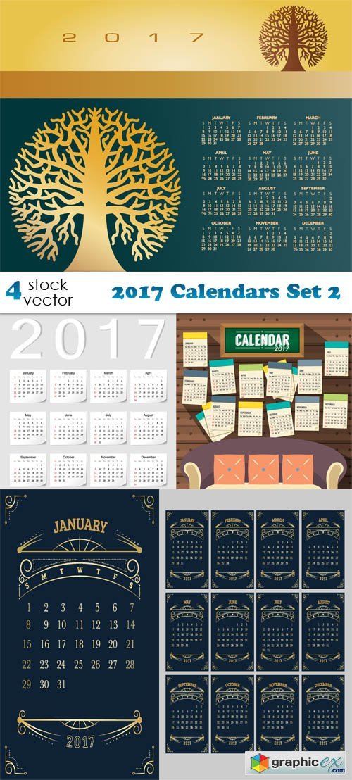 2017 Calendars Set 2