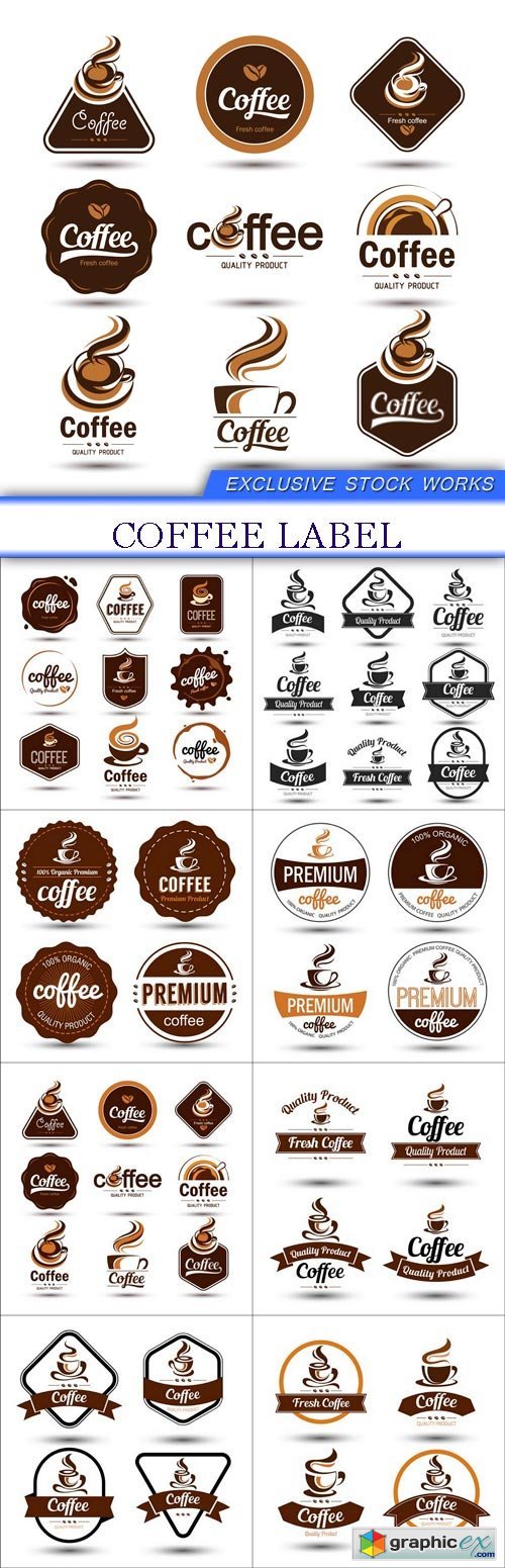 coffee label 8X EPS