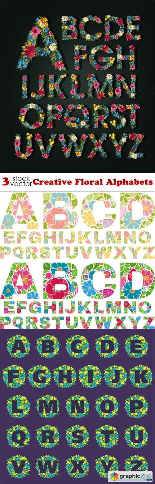 Creative Floral Alphabets