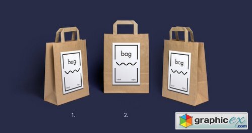 Premium Paper Bag Mockup