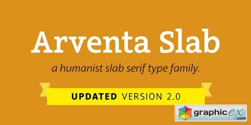 Arventa Slab Pro Font Family - 14 Fonts