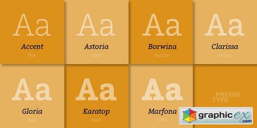Arventa Slab Pro Font Family - 14 Fonts