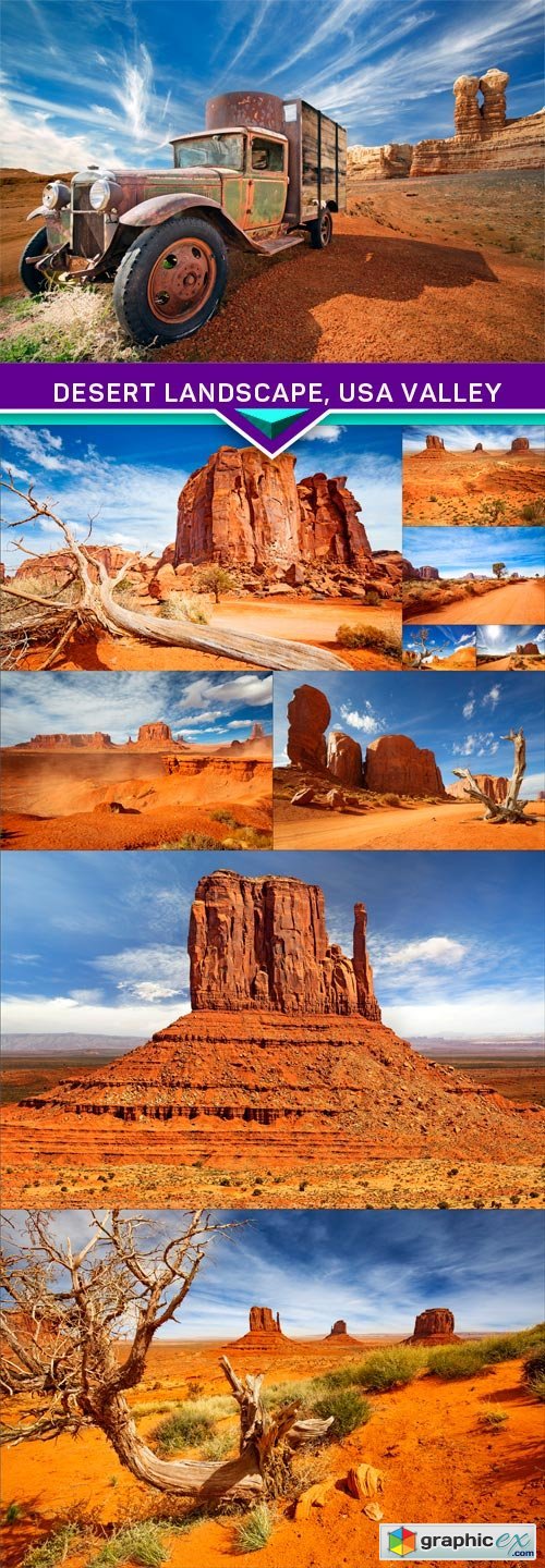 Desert landscape, USA valley 10X JPEG