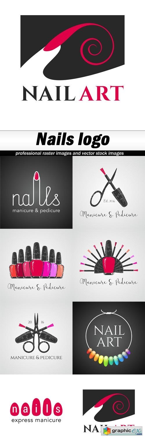 Nails logo - 8 EPS