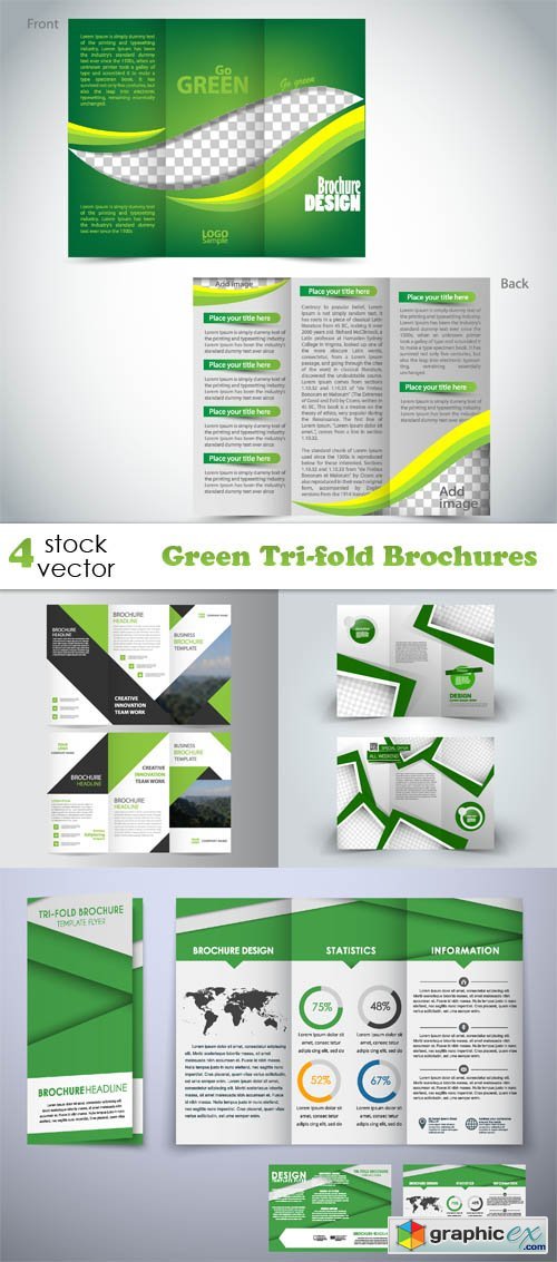 Green Tri-fold Brochures