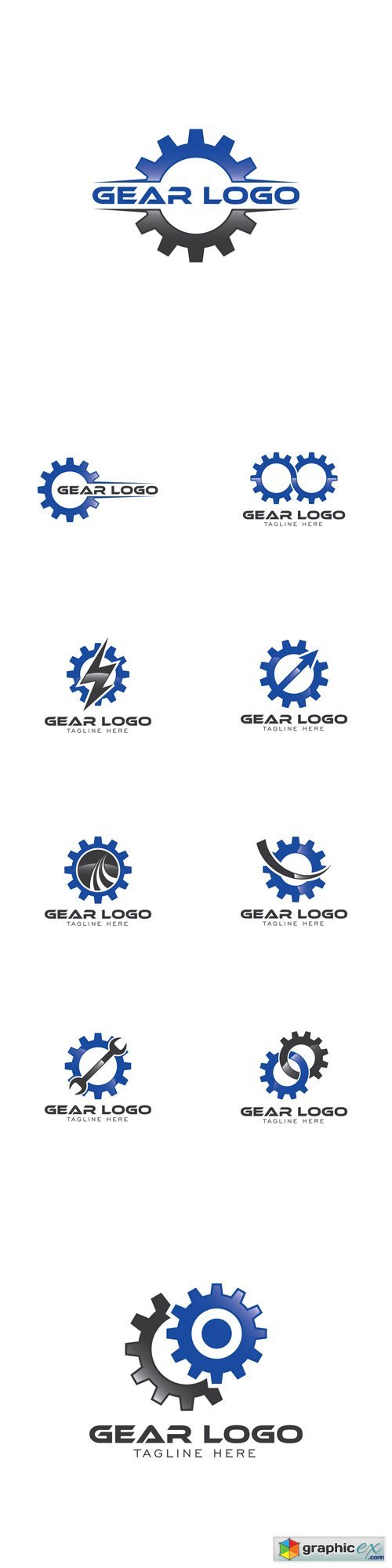 Gear Creative Concept Logo Design Template