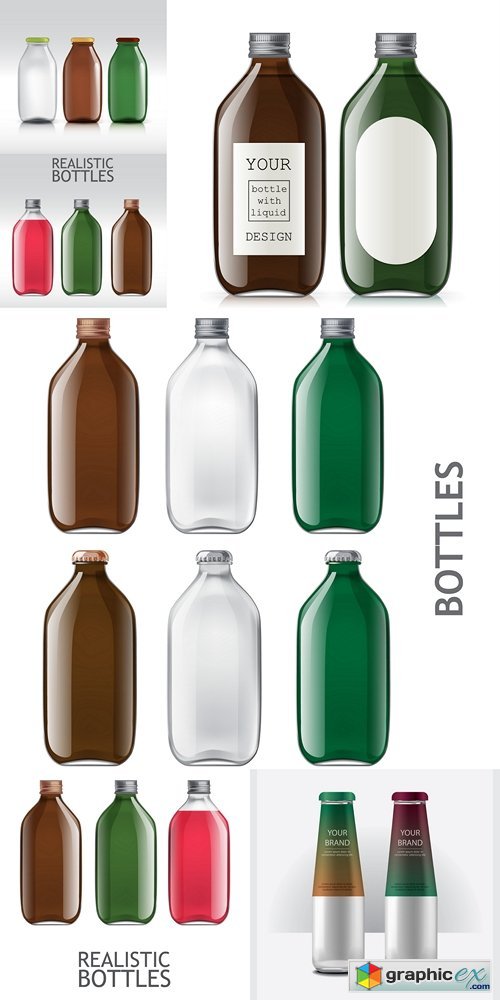 Bottle vector