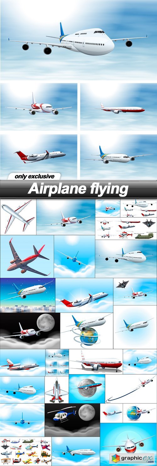 Airplane flying - 29 EPS