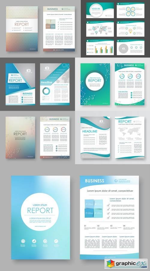 Cover Design Annual Report, Brochures, Flyers