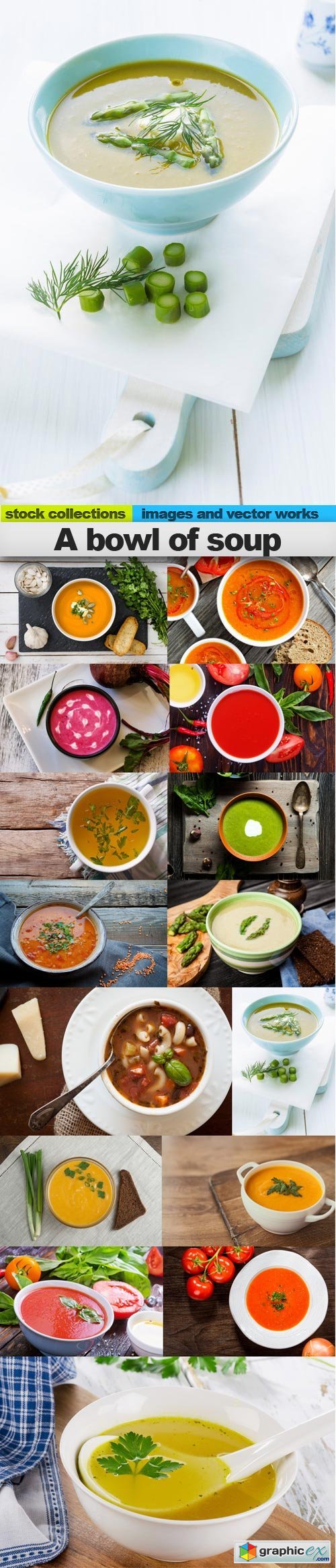 A bowl of soup, 15 x UHQ JPEG