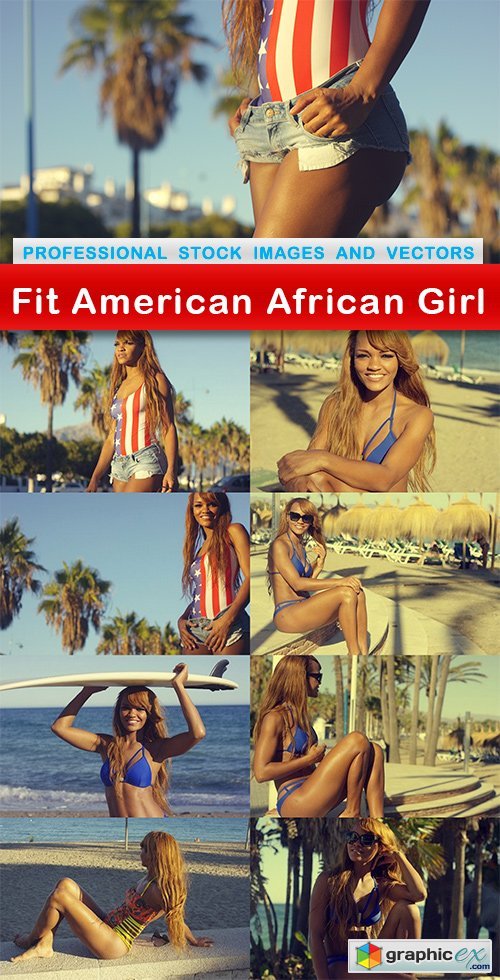 Fit American African Girl - 9 UHQ JPEG
