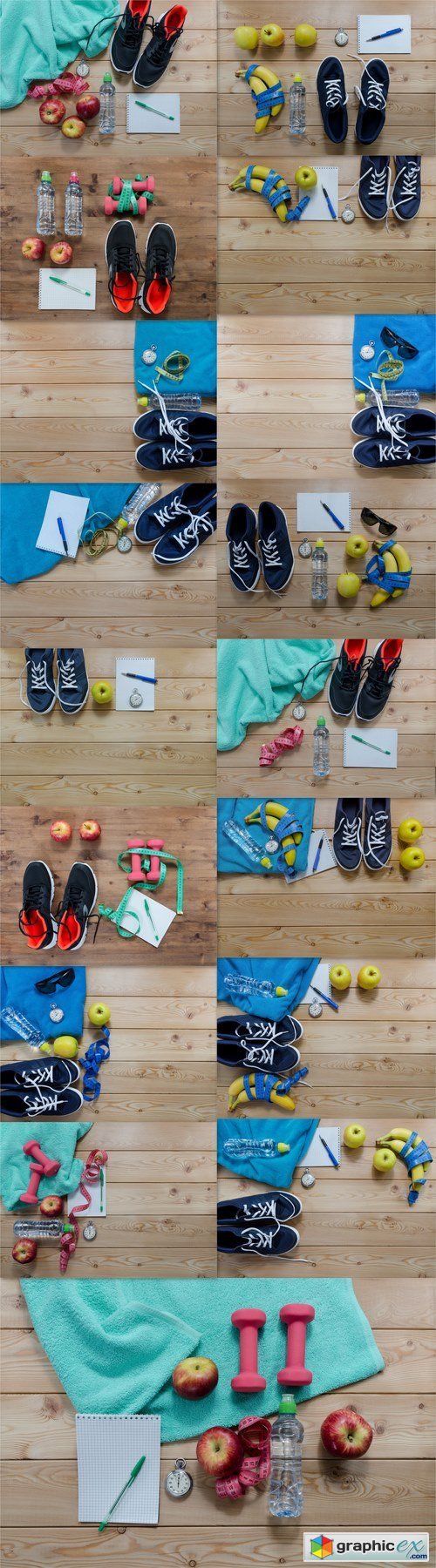 Fitness concept with sneakers