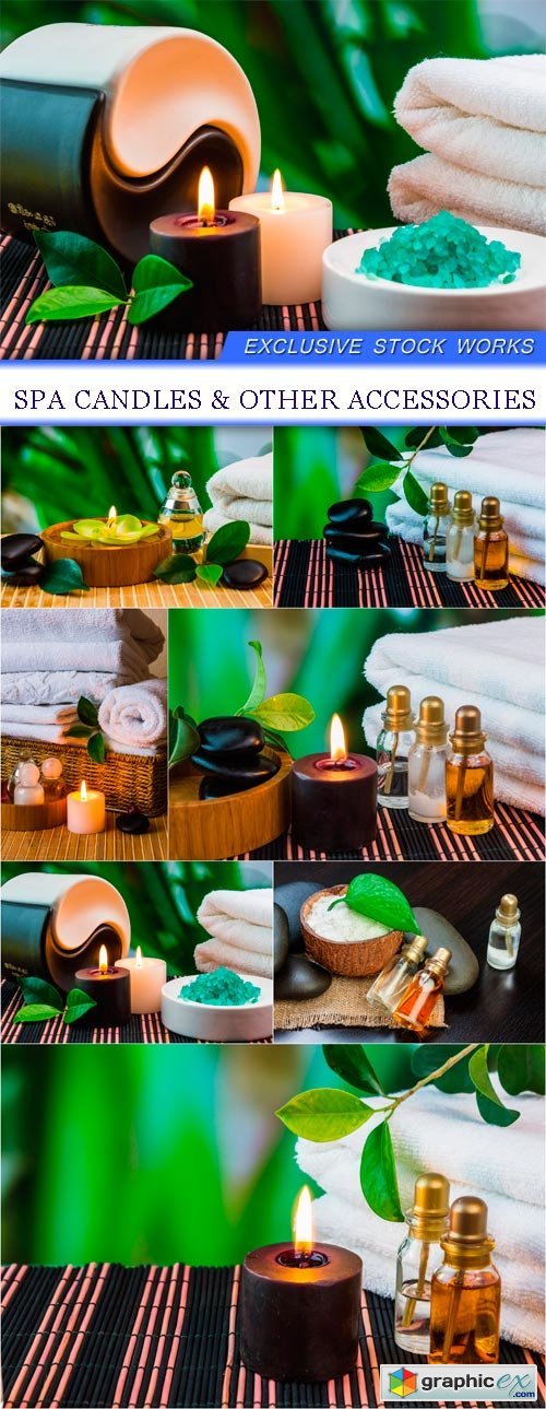 Spa candles & other accessories 7X JPEG