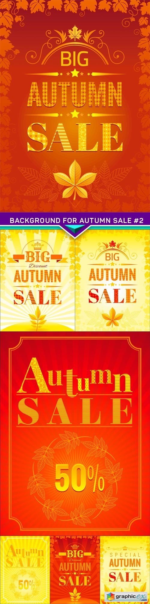 Background for autumn sale #2 7X EPS