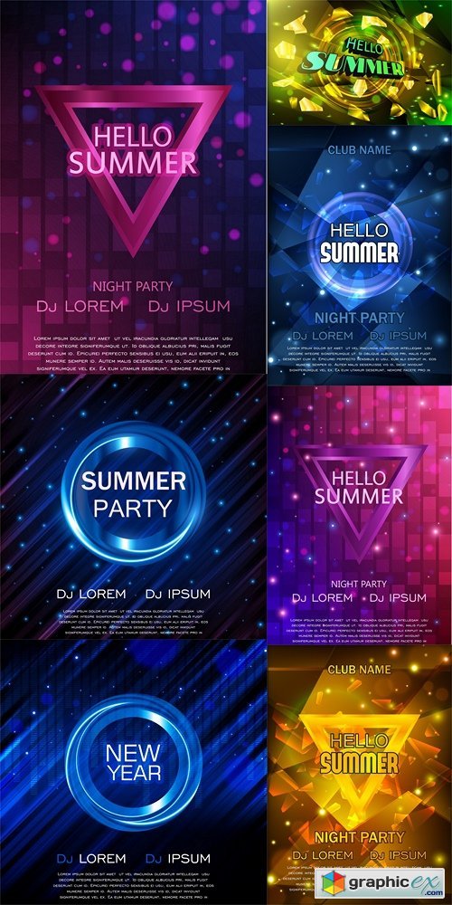 Party Flyer. Club Party Flyer. Vector Design
