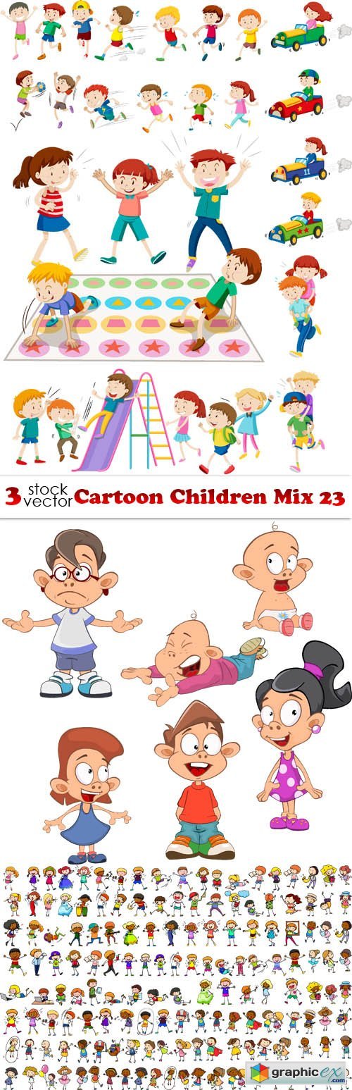 Cartoon Children Mix 23