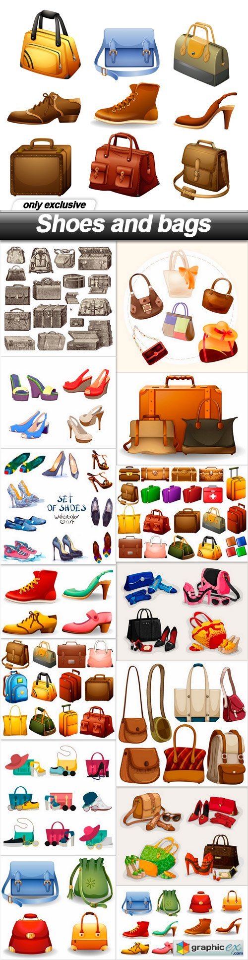 Shoes and bags - 15 EPS
