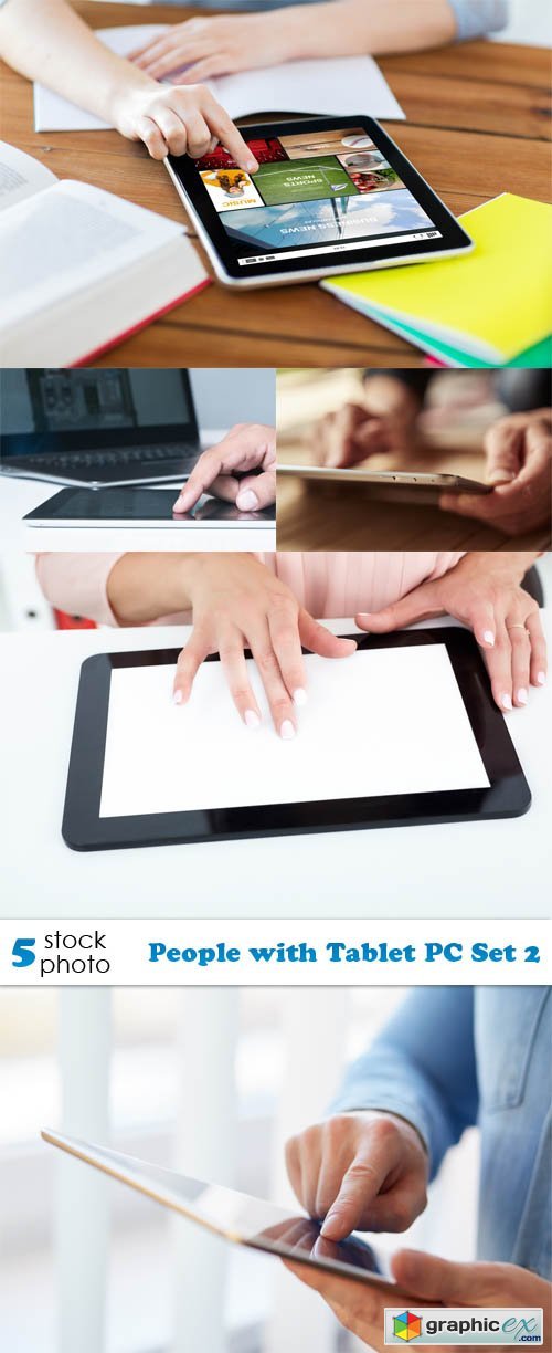 People with Tablet PC Set 2