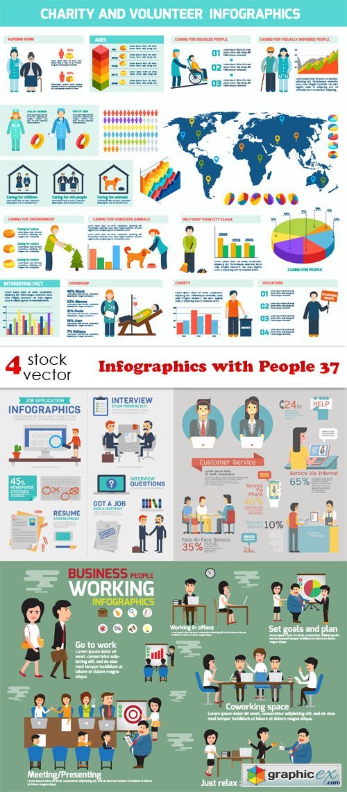 Infographics with People 37