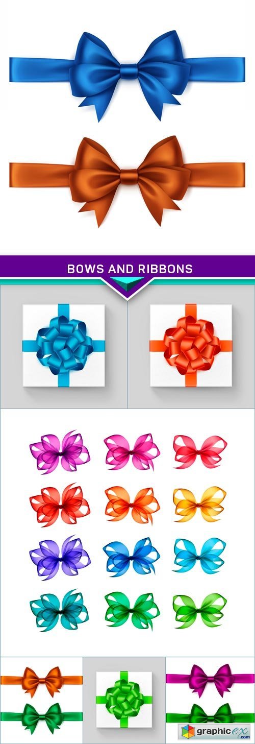 Bows and Ribbons 7X EPS