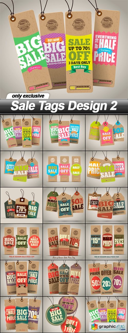 Sale Tags Design 2 - 17 EPS