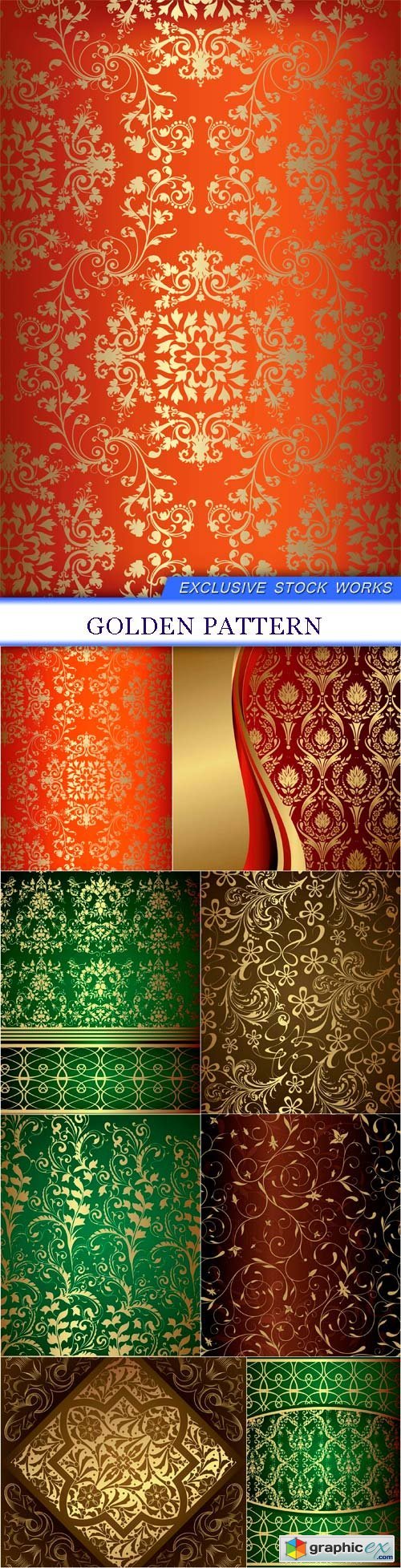 Golden pattern 8X EPS