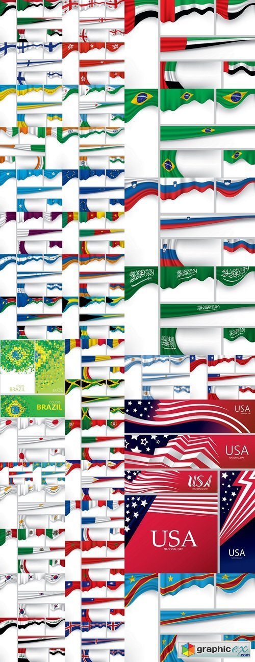 Flag banners(Vector Art)