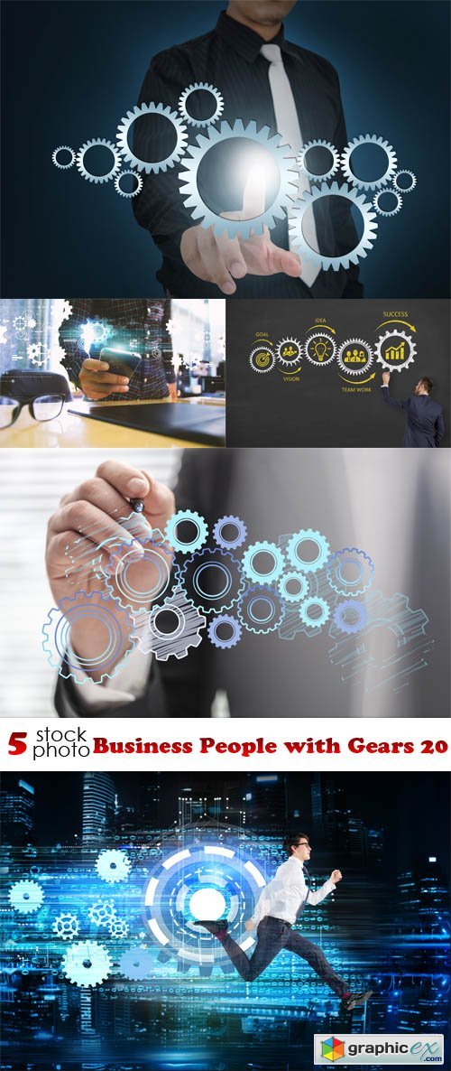 Business People with Gears 20