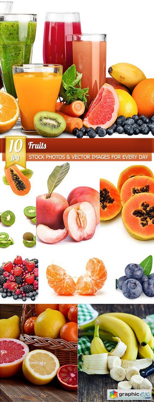 Fruits, 10 x UHQ JPEG