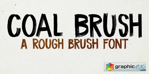 Coal Brush Font Family - 2 Fonts