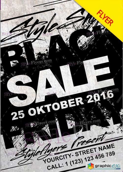 Black Friday Sale V7 PSD Flyer Template