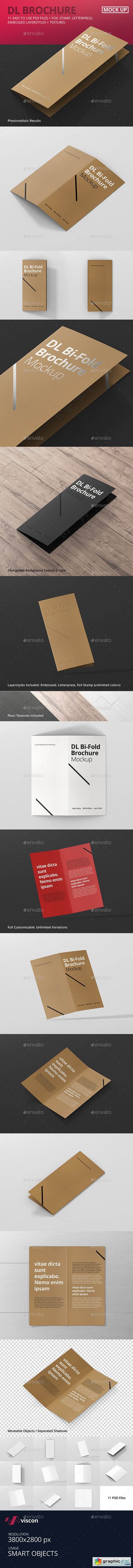 DL Bi-Fold Brochure Mock-Up 13753023
