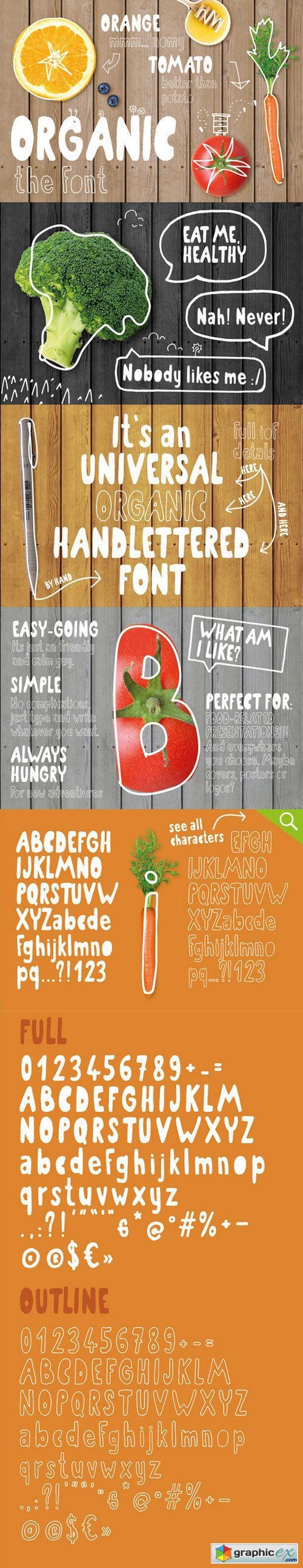 Organic the healthiest font family