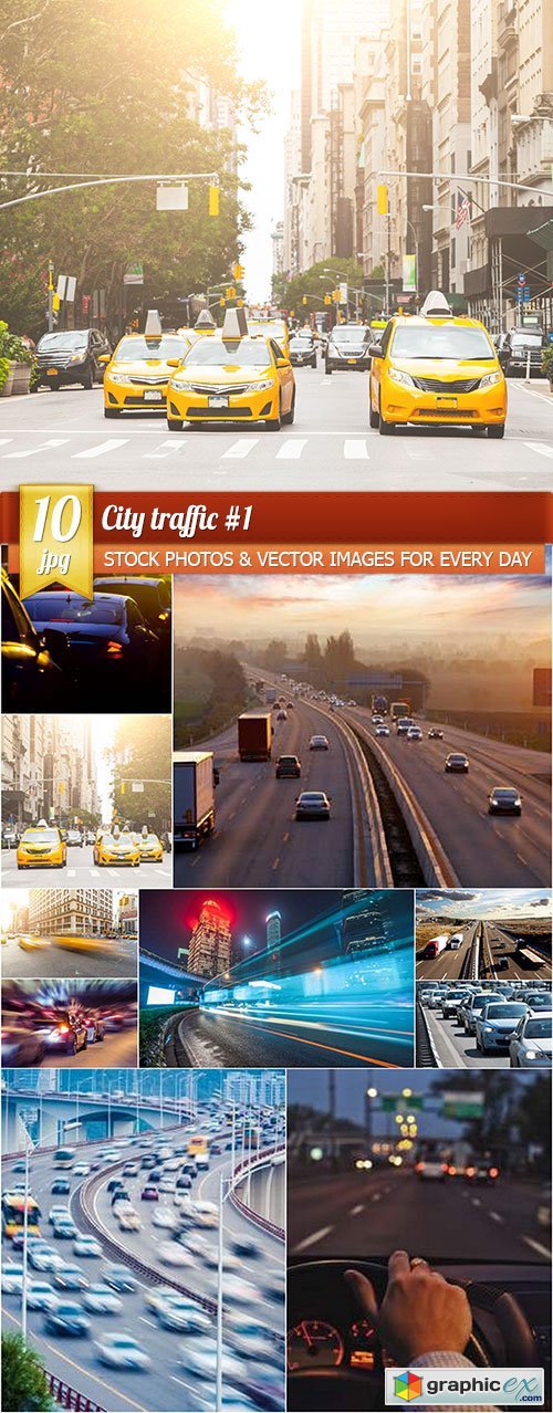 City traffic 1, 10 x UHQ JPEG