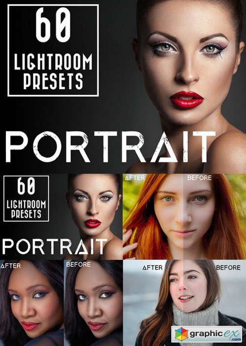 60 Portrait Lightroom Presets