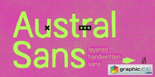 Austral Sans Font Family - 18 Fonts