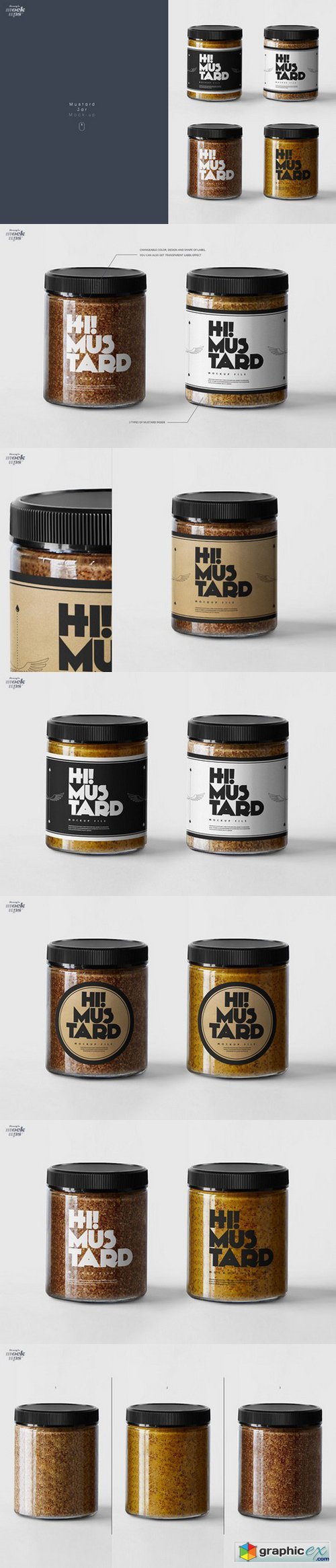 Mustard Jar Mockup