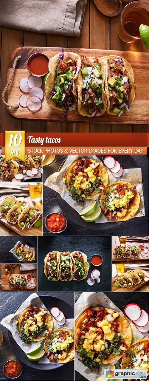 Tasty tacos, 10 x UHQ JPEG