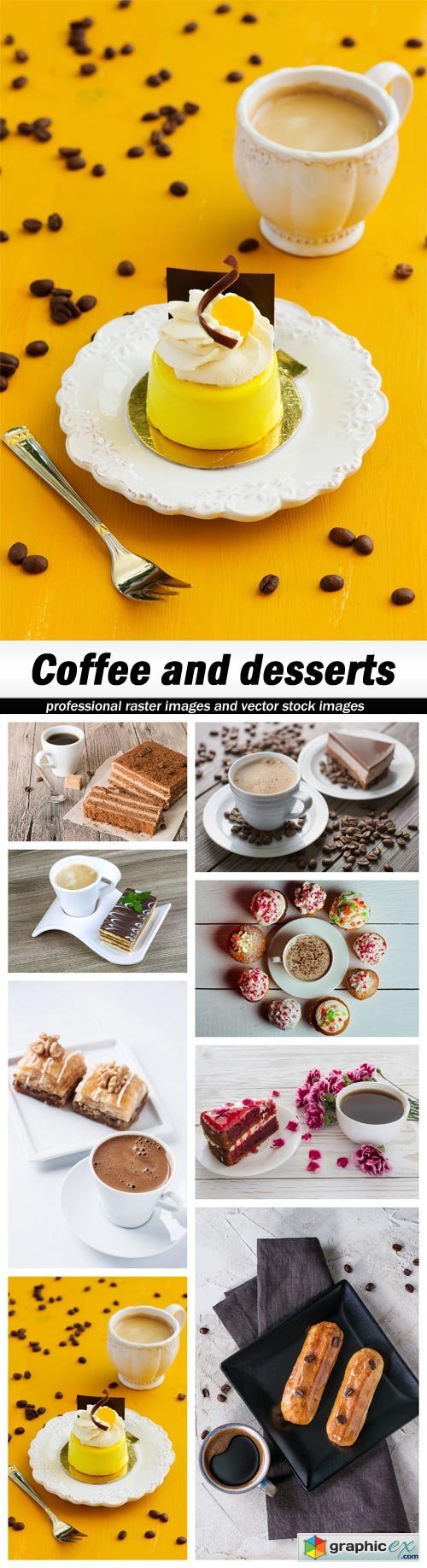 Coffee and desserts - 8 UHQ JPEG