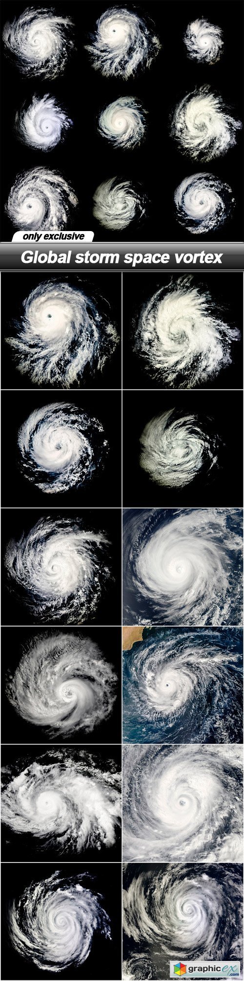 Global storm space vortex - 13 UHQ JPEG