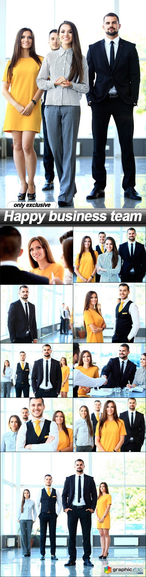 Happy business team - 10 UHQ JPEG