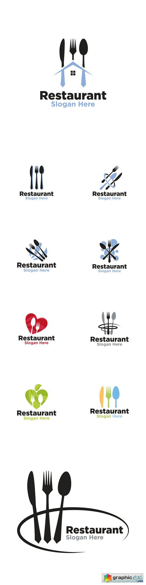 Restaurant Logo Ccreative Design