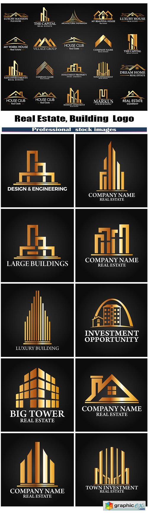 Real Estate, Building and Investment Logo #2