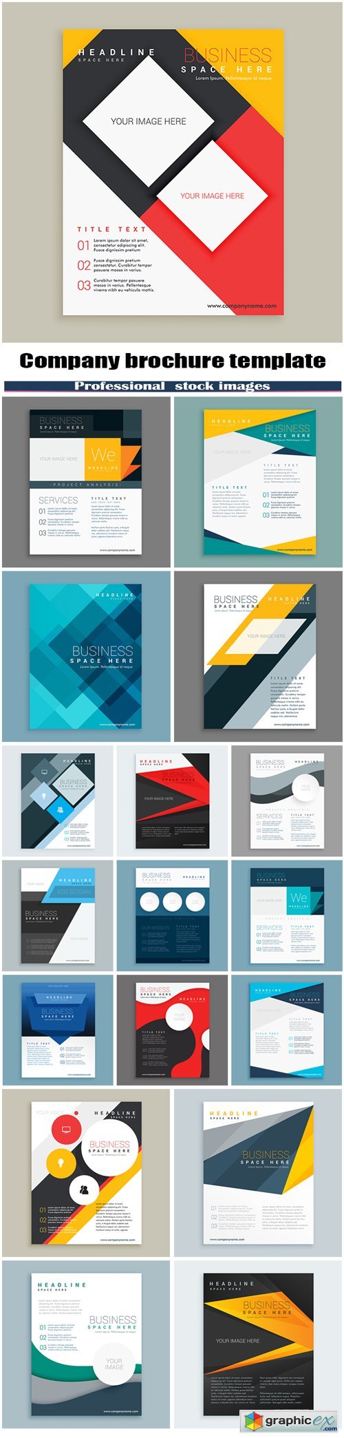 Company brochure template design
