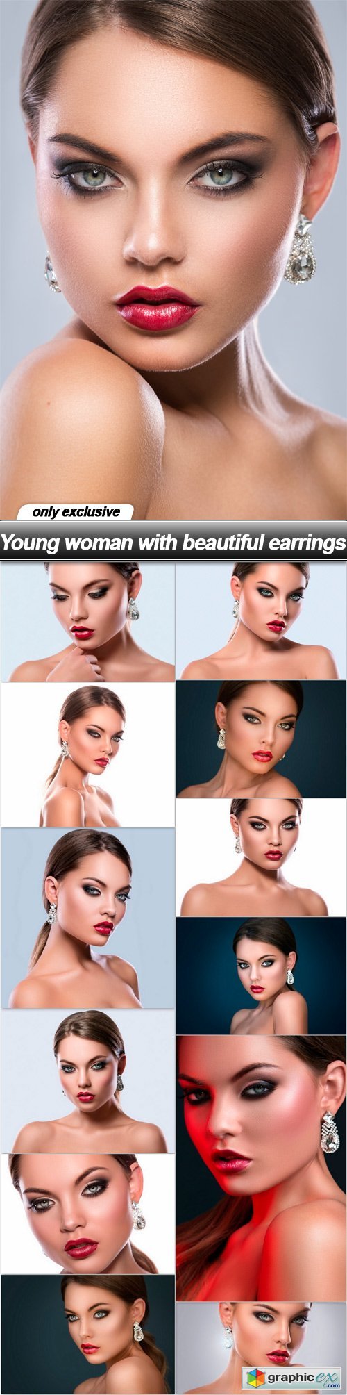 Young woman with beautiful earrings - 13 UHQ JPEG