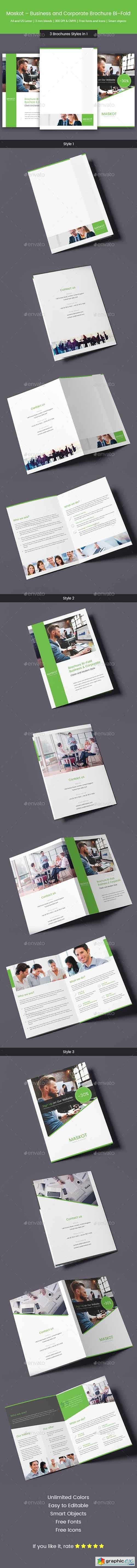 Maskot  Business and Corporate Brochure Bi-Fold