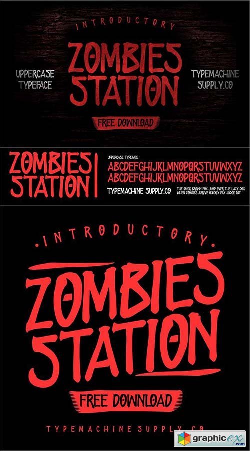  ZOMBIES STATION Font 