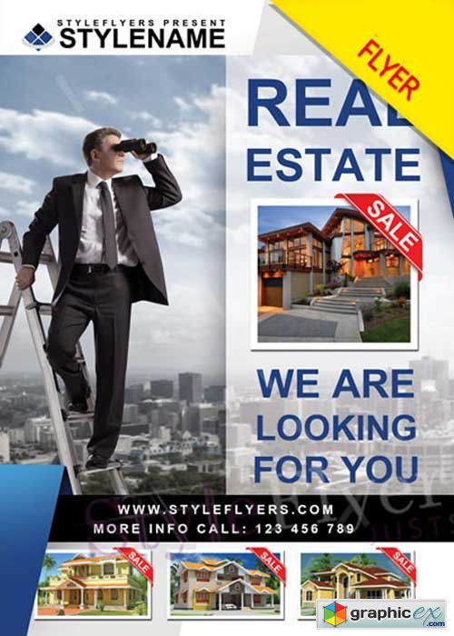  Real Estate V9 PSD Flyer Template 